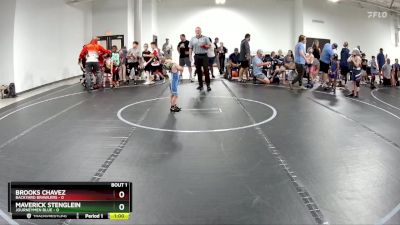 40 lbs Finals (2 Team) - Maverick Stenglein, Journeymen Blue vs Brooks Chavez, Backyard Brawlers