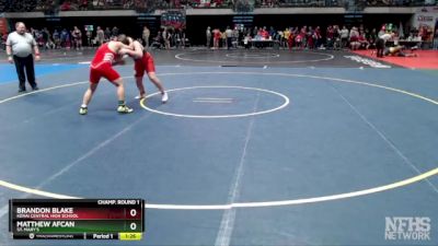 215 lbs Champ. Round 1 - Brandon Blake, Kenai Central High School vs Matthew Afcan, St. Mary`s