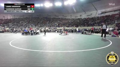 B6A-144 lbs Semifinal - Garrison Sartain, Edmond North vs James Anderson, Mustang