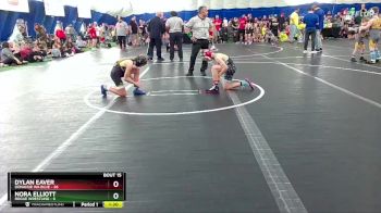 72 lbs Round 4 (8 Team) - Nora Elliott, Rogue Wrestling vs Dylan Eaver, Donahue WA Blue