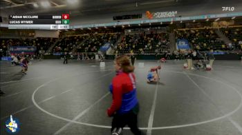 126 lbs Champ. Round 1 - Aidan McClure, Aurora (Marmion Academy) vs Lucas Wymer, Decorah