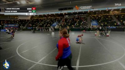 126 lbs Champ. Round 1 - Aidan McClure, Aurora (Marmion Academy) vs Lucas Wymer, Decorah