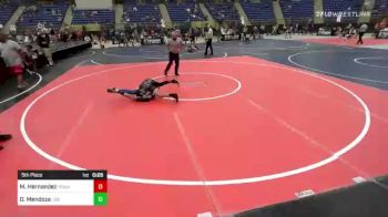 98 lbs 5th Place - Matthew Hernandez, Mountain Wrestling vs Drake Mendoza, Los Lunas Tigers