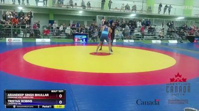 65kg Champ. Round 2 - Arandeep Singh Bhullar, Canadian Mal Wrestling vs Tristan Robins, Lakehead WC