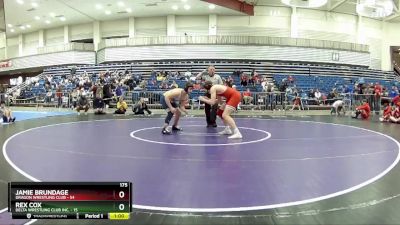 175 lbs Round 4 (6 Team) - Jamie Brundage, Dragon Wrestling Club vs Rex Cox, Delta Wrestling Club Inc.