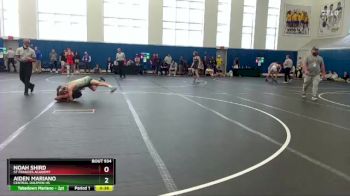 132 lbs Cons. Round 1 - Noah Shird, St Frances Academy vs Aiden Mariano, Central Dauphin HS