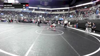53.5-58 lbs Consi Of 4 - Ava Voyles, Bulls WC vs Melanie Varns, Butler Youth Wrestling