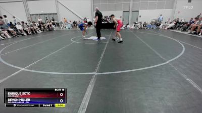 126 lbs Quarters & 1st Wb (16 Team) - Enrique Soto, Colorado vs Devon Miller, Oklahoma Blue