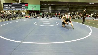 157 lbs Consi Of 8 #2 - Jonah Ware, Wasatch vs Donovan Symalla, Pomona