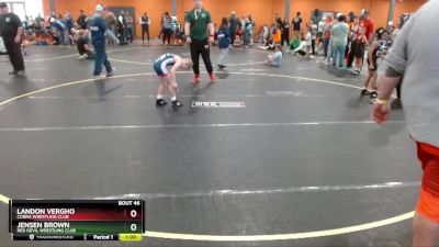 70 lbs Cons. Semi - Landon Vergho, Cobra Wrestling Club vs Jensen Brown, Red Devil Wrestling Club