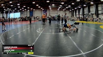 92 lbs Rd# 6- 9:00am Saturday Final Pool - Carson Kirk, PA Silver vs Landon Wilson, Rebellion