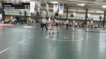 133 lbs Consi Of 8 #1 - Kyle Hill, Rider - UNATT vs Wynn Pooler, The Hill School