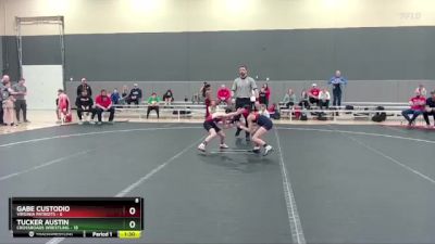 64 lbs Round 5 (6 Team) - Tucker Austin, Crossroads Wrestling vs Gabe Custodio, Virginia Patriots