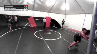 285 lbs Semifinal - Andrew Arroyo, Clovis High vs Zander West, Victor Villians