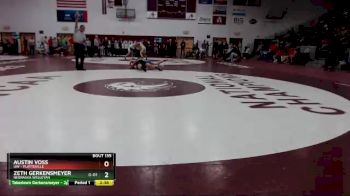 165 lbs Cons. Round 4 - Zeth Gerkensmeyer, Nebraska Wesleyan vs Austin Voss, UW - Platteville