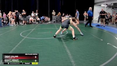 130 lbs Placement (4 Team) - Emmitt Henley, Junior Terps Northeast vs Trent Collins, Kraken Elite