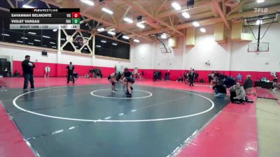 125 lbs Cons. Round 5 - Violet VArgas, Frontier vs Savannah Belmonte, Vista