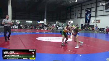 132 lbs Round 3 (4 Team) - Jacob Goldstein, GREAT BRIDGE WRESTLING CLUB vs Alex Lopez, REAL LIFE WRESTLING CLUB