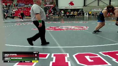 285 lbs Cons. Round 5 - Orest Nazarchuk, Maryville vs Jack Stoffel, Drury