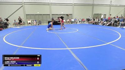 165 lbs 2nd Wrestleback (16 Team) - Kyle Wojcicki, Kentucky vs Luke Hoag, Minnesota Red