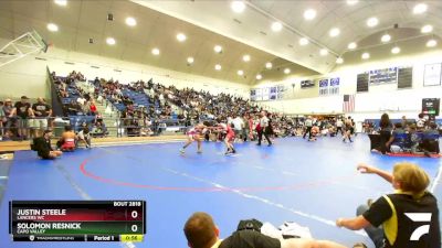 126 lbs Cons. Round 3 - Solomon Resnick, Capo Valley vs Justin Steele, Lancers WC