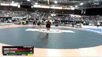 107 lbs Cons. Round 4 - Tommy Stone, Eagle vs Gemma Delance, Redmond