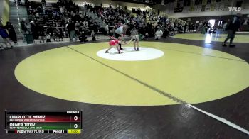 63 lbs Round 1 - Oliver Titov, Team Temecula /Pin Club vs Charlotte Mertz, Fallbrook Wrestling Club