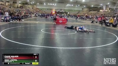 113 lbs Semis & 1st Wb (8 Team) - Chase Walker, Cleveland vs Reed Loeffel, Brentwood