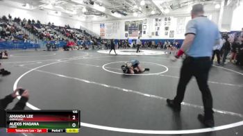 105 lbs Cons. Round 4 - Amanda Lee, Gabrielino vs Alexis Magana, Chino