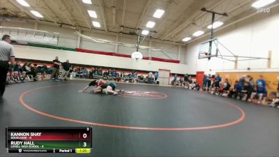 190 lbs Round 1 (6 Team) - Kannon Shay, DouglasSD vs Rudy Hall, Lovell High School