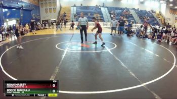 106 lbs Round 2 (8 Team) - Rocco Duygulu, Funky Monkey vs Noah Massey, George Jenkins WC