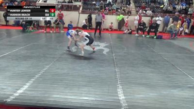 75_B lbs Round Of 16 - Hunter Lenker, Williams Valley vs Hudson Beach, Edinboro