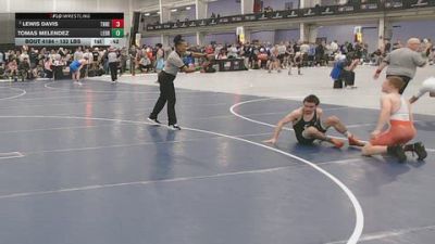 132 lbs Cons. Sub-rd Of 16 - Tomas Melendez, Legacy Dragons vs Lewis Davis, Threestyle
