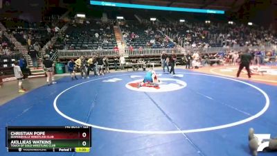 125 lbs 3rd Place Match - Christian Pope, Diamondville Wrestling Club vs Akillieas Watkins, Touch Of Gold Wrestling Club