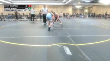 120 lbs Semifinal - Brody Bellefeuil, Red Dot WC vs Kooper Nowell, Canyon View HS