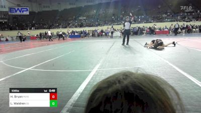 108 lbs Consi Of 16 #2 - Hadley Bryan, Poteau vs Lyla Waldren, Sand Springs HS