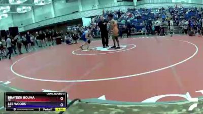 132 lbs Cons. Round 3 - Brayden Bouma, TN vs Lee Woods, OH