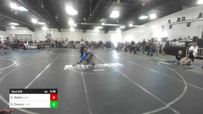 82 lbs Rr Rnd 3 - Kal-el Bettis, Knight Youth Wrestling vs Summit Owens, Tucson Cyclones