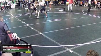 100 lbs Cons. Round 1 - Miles Babcock, Broken Bow Wrestling Club vs Benjamin Spreeman, Cavalry Wrestling Club