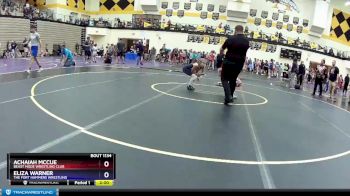 80 lbs Round 2 - Achaiah McCue, Beast Mode Wrestling Club vs Eliza Warner, The Fort Hammers Wrestling