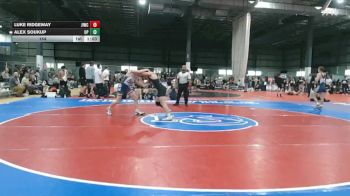 144 lbs Allday - Luke Ridgeway, JAMES ISLAND WRESTLING CLUB vs Alex Soukup, UNION PINES