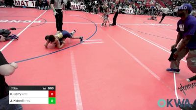 70 lbs Semifinal - Kingston Berry, ArkCity Takedown vs Jonathan Kidwell, Team Tulsa Wrestling Club