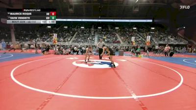 4A-113 lbs Cons. Round 2 - Tavin Vendetti, Green River vs Maurice Roque, Sheridan