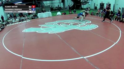 145 lbs Clancy Meyer, North Dakota Gold vs Savannah Freifeld, Texas Red