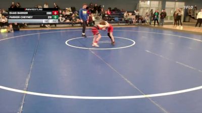 64-69 lbs Quarterfinal - Elias Barker, Broken Bow Wrestling Club vs Parker Cheyney, Ogallala Youth Wrestling