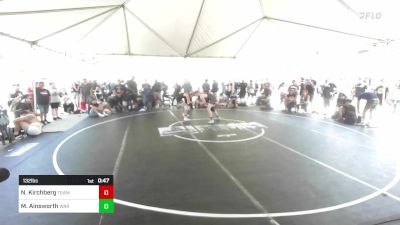 132 lbs Consi Of 32 #2 - Nicholas Kirchberg, Team Thunder vs Michael Ainsworth, War Room Grappling