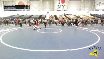 96 lbs Cons. Semi - Leo Bartlett, Fulton Wrestling vs Jameson Rella, Journeymen Wrestling Club