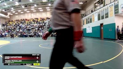 126 lbs Cons. Round 2 - Yezen Musallam, OLMSTED FALLS vs John Samartano, REVERE