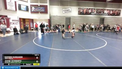 75 lbs Cons. Round 2 - Zayne Schwartz, Warrior Wrestling Club vs Kayden Hunsaker, West Jordan