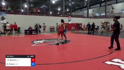 63 kg 5th Place - Diego Romero, NMU-National Training Center vs Ryu Brown, Sons Of Thunder Wrestling